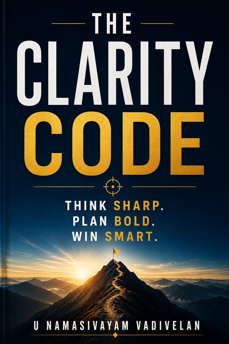 The Clarity Code — book cover by Namasivayam Vadivelan